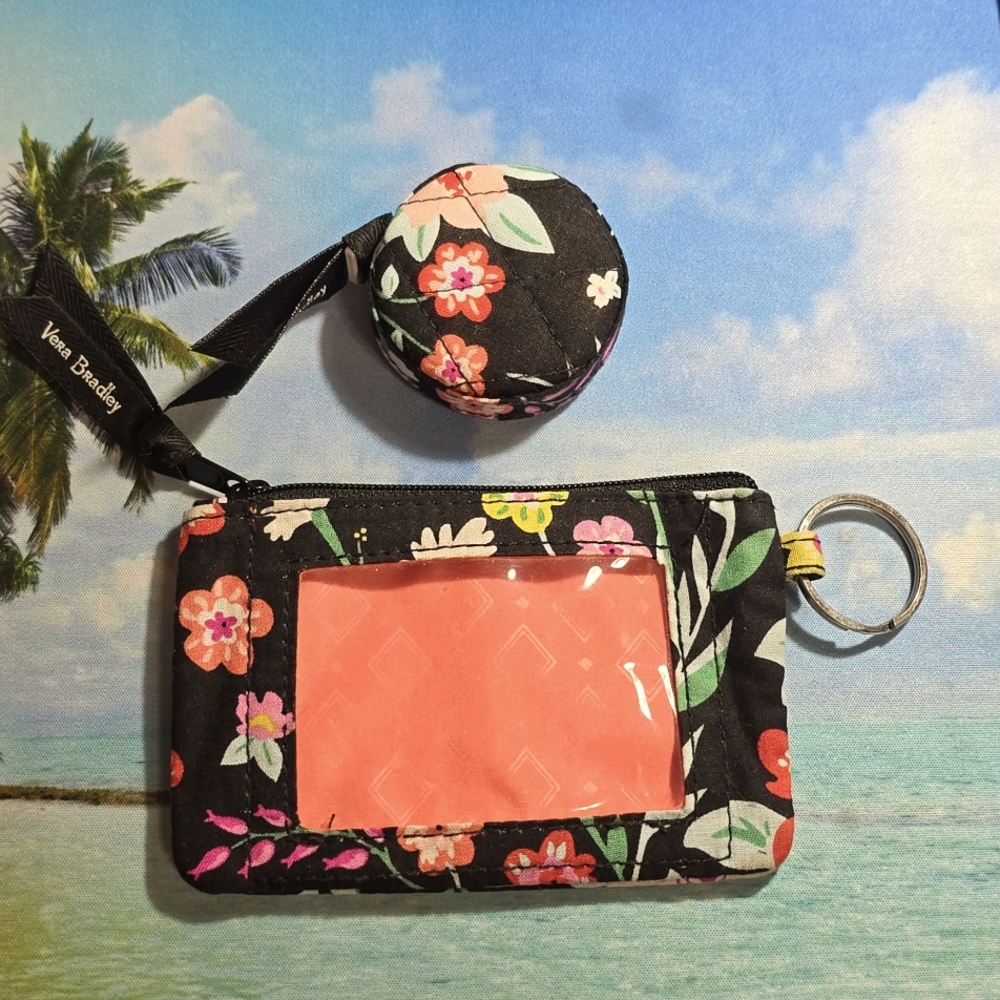 Vera Bradley Zip ID Card Case & Measuring Tape